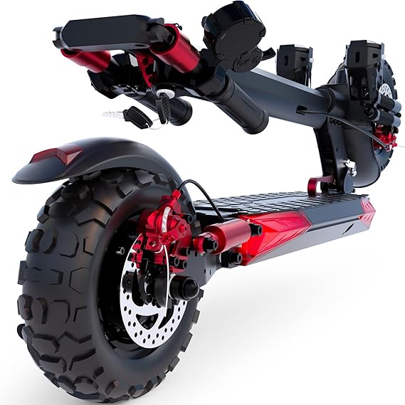 Electric Scooter Adults, 37 Mile Range, 34 MPH Max Speed, 11" Off-Road Tires, Dual Battery