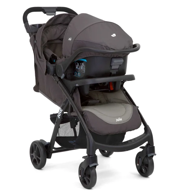 Joie Muze LX Travel System - Dark Pewter